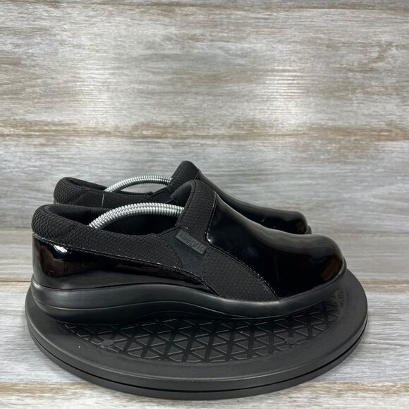 Alegria Duette by PG Lite Black Patent, Slip Resistant Slip on Clogs Size 7 - Picture 3 of 9